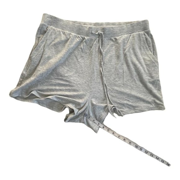 Women’s EXPRESS Super High Waisted Soft Drawstring Shorts Size XL 05 Grey - Picture 6 of 9
